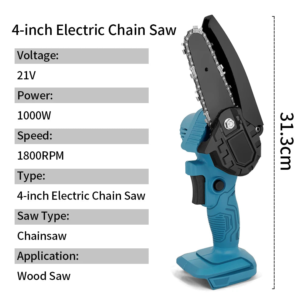 CCG - Professional Cordless 4/6 Inch Electric Chainsaw Woodworking