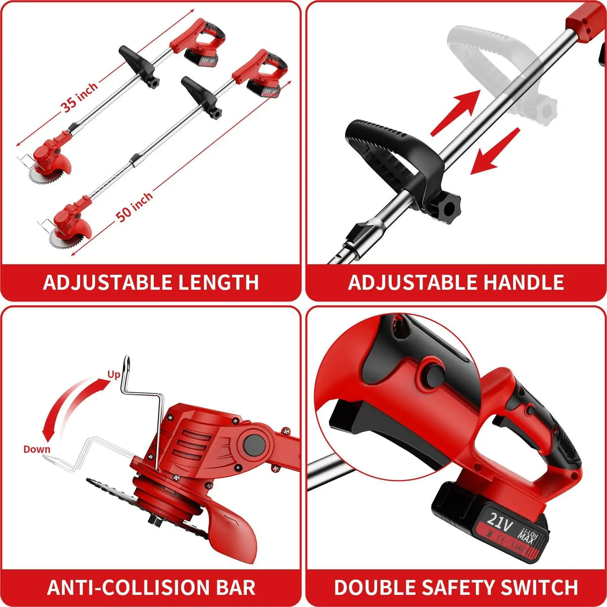 CCG - Portable Cordless Electric Lawn Mower