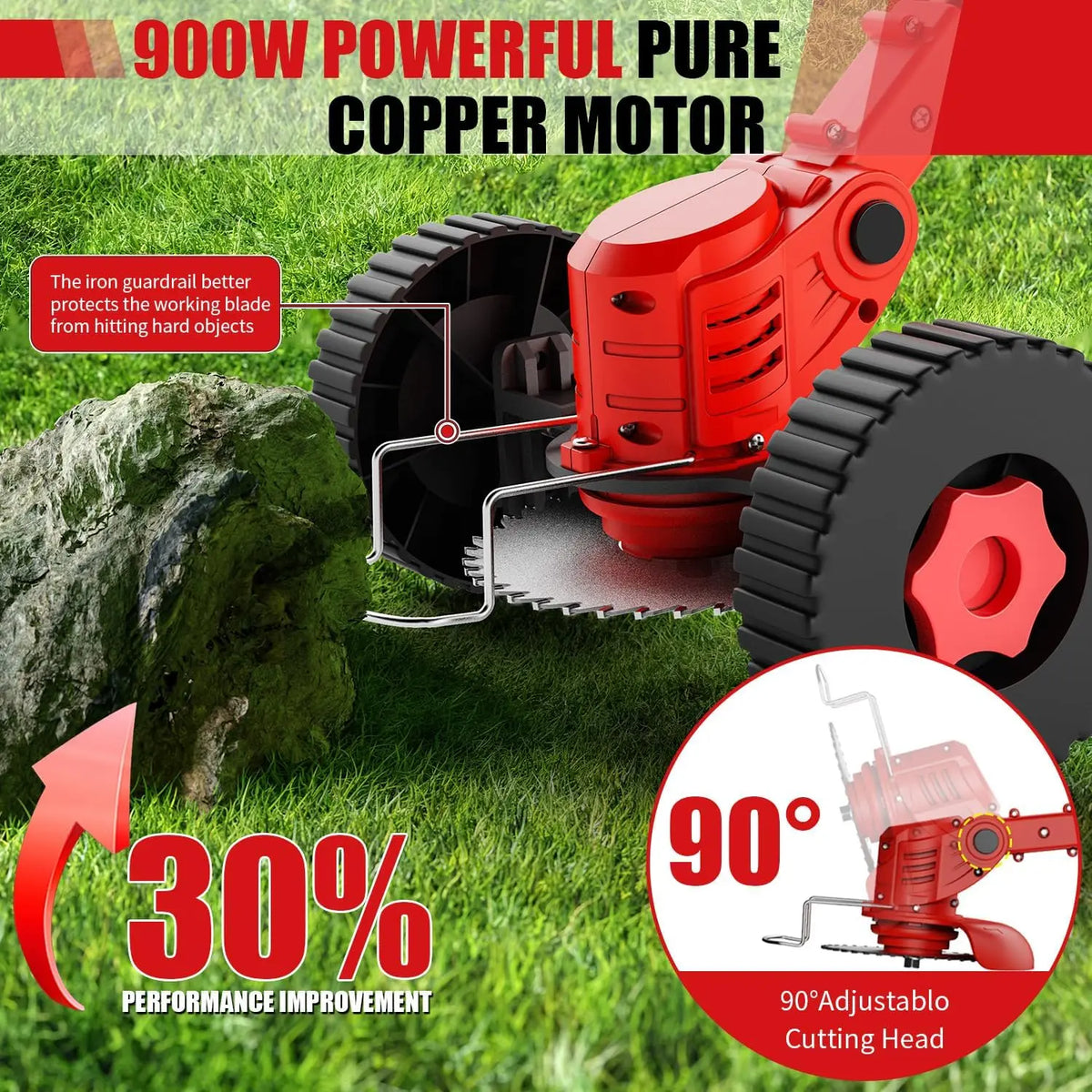 CCG - Portable Cordless Electric Lawn Mower