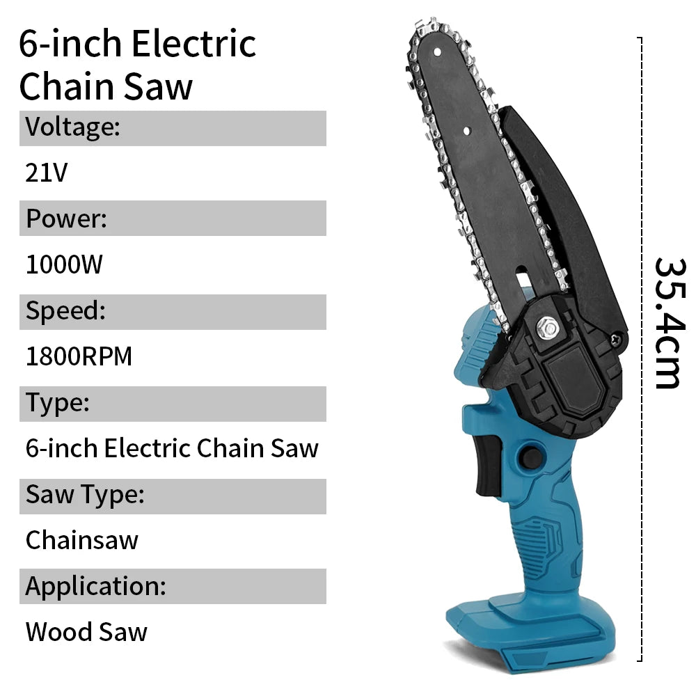 CCG - Professional Cordless 4/6 Inch Electric Chainsaw Woodworking