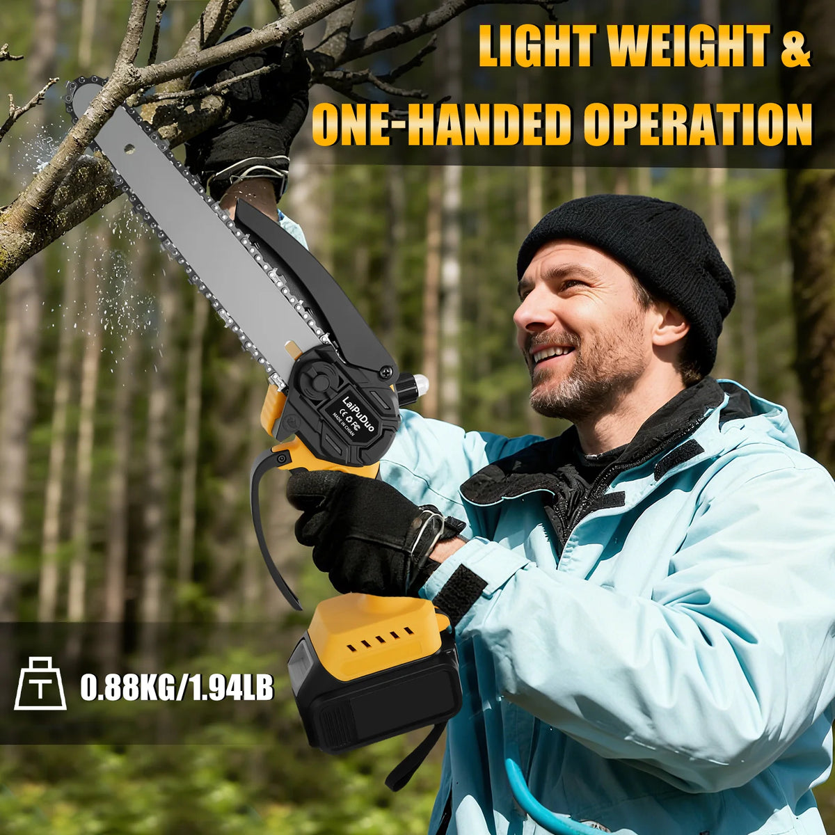 CCG - 8 Inch Mini Electric Chainsaw Brushless Handheld Power Chain Saw
