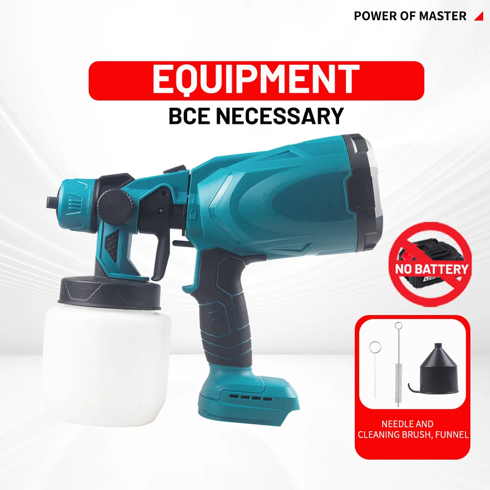 CCG - Cordless Paint Spray Gun 18V Battery Portable Electric Rechargeable Sprayer