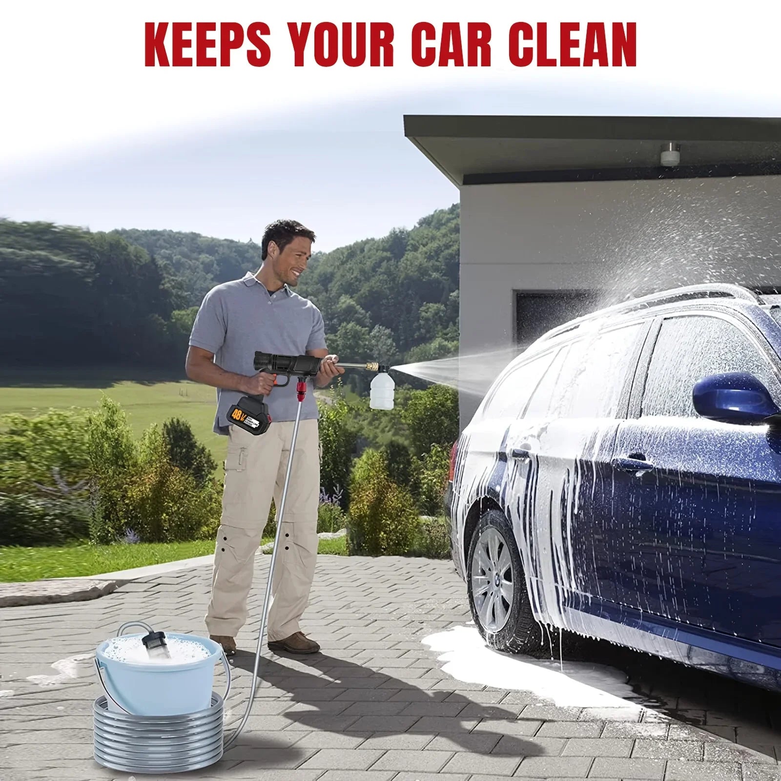 CleanCut™ Cordless Pressure Washer