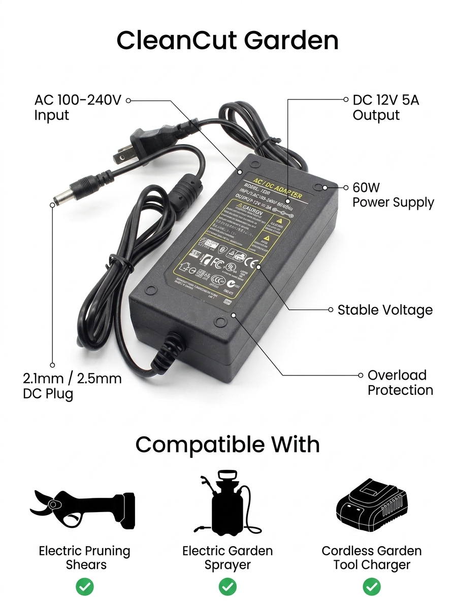 CleanCut™ Power Adapter 12V - 5A (60W)
